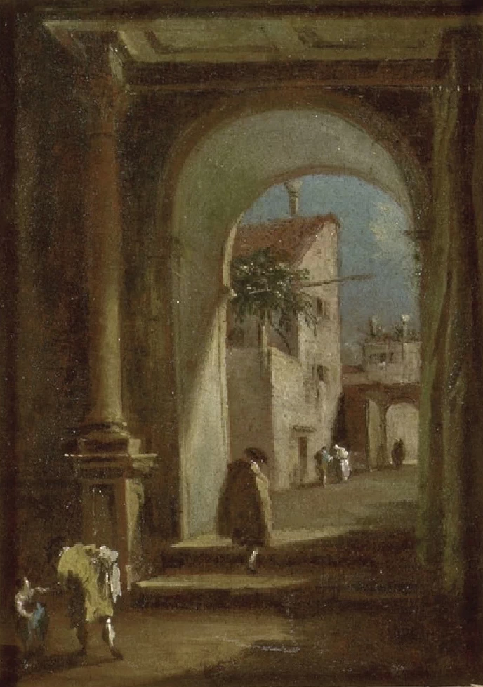 Capriccio con figure - Ashmolean Museum, University of Oxford